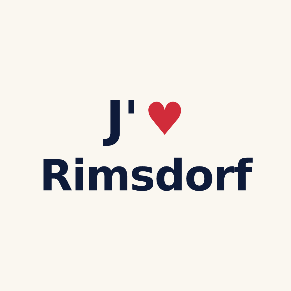 Tasse personnalisée Rimsdorf — design J'aime Rimsdorf