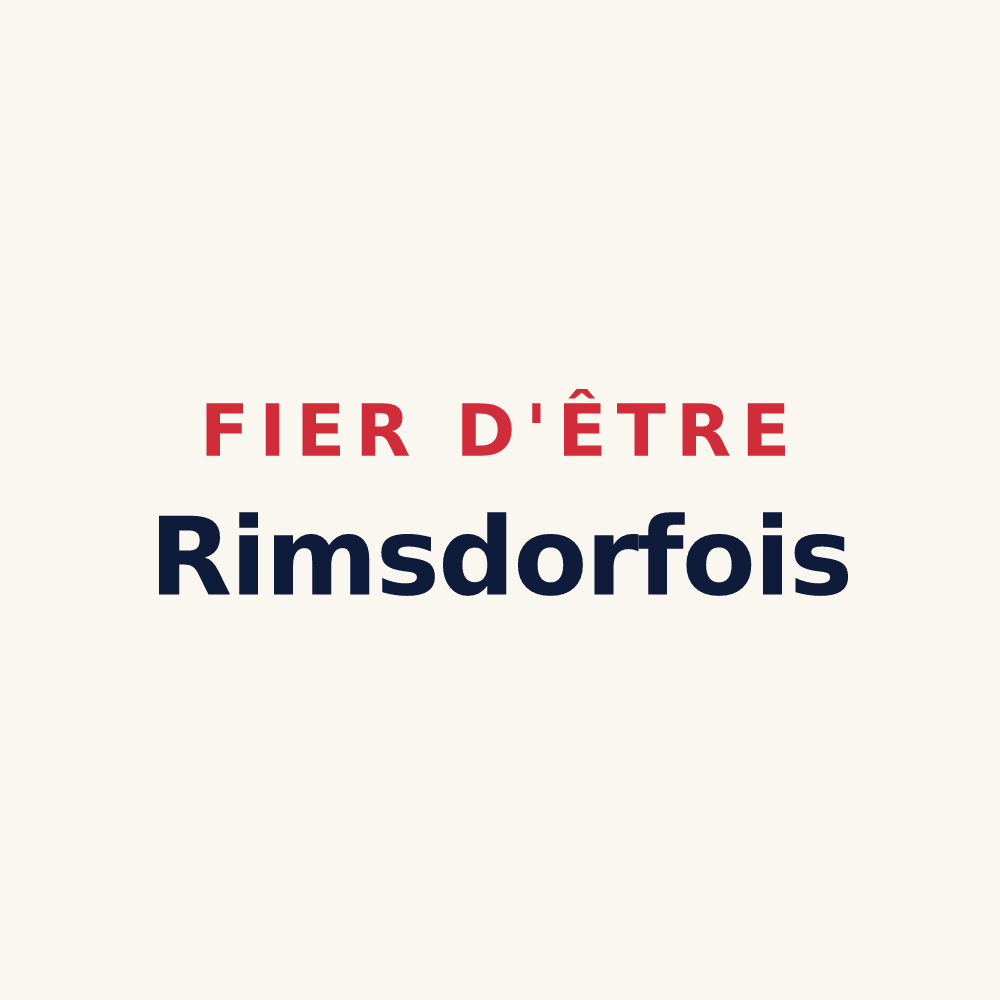 Tasse « Fier d'être Rimsdorfois » — design pour Rimsdorf