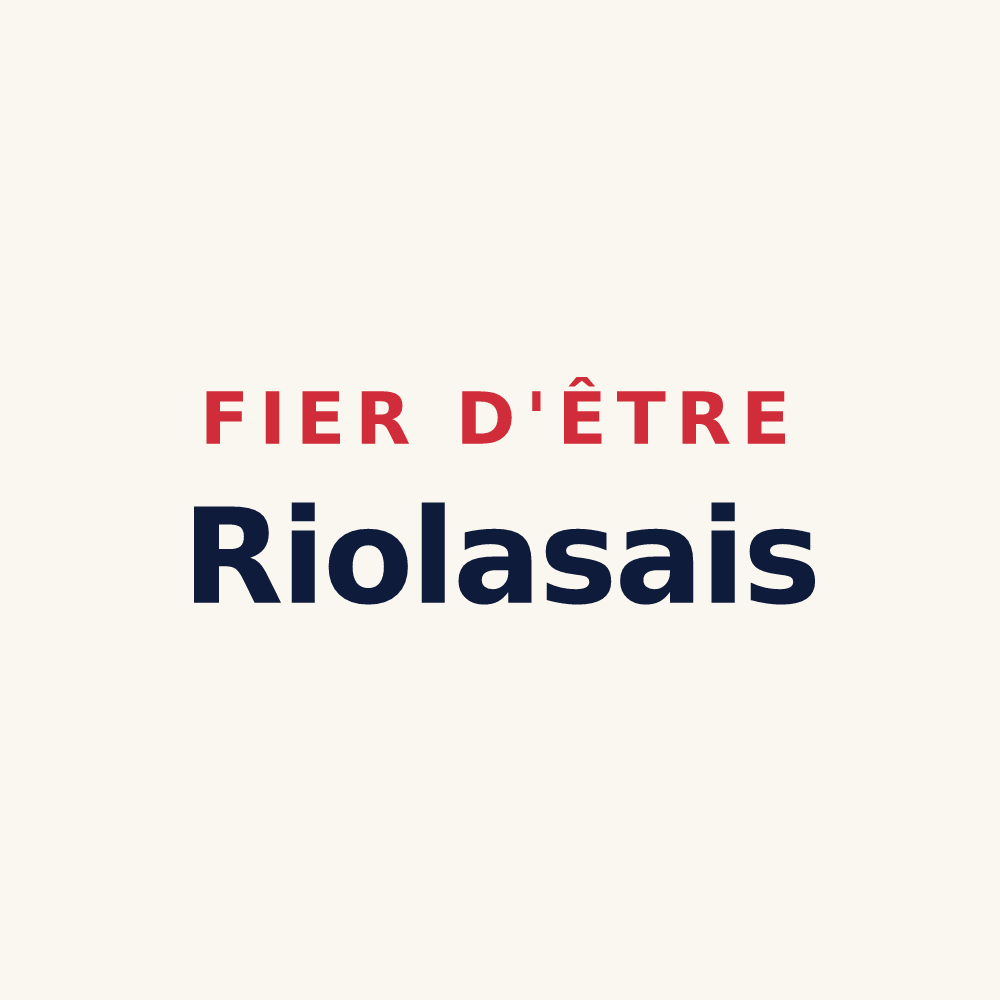Tasse « Fier d'être Riolasais » — design pour Riolas