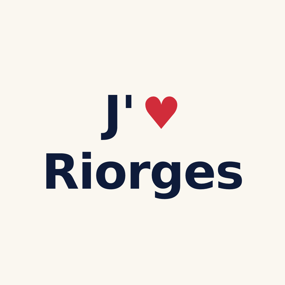 Tasse personnalisée Riorges — design « J'aime Riorges » imprimé sur la tasse