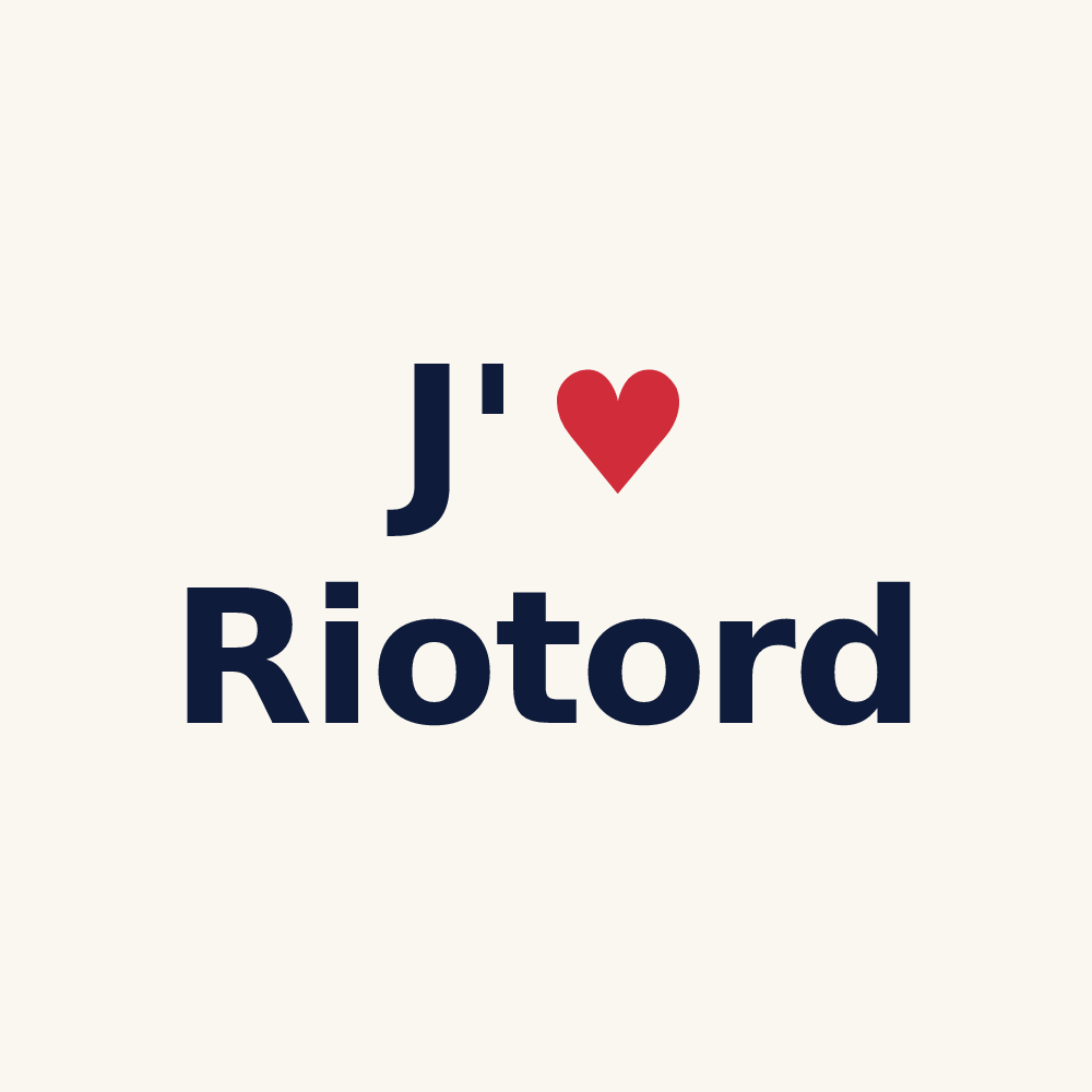 Tasse personnalisée Riotord — design J'aime Riotord