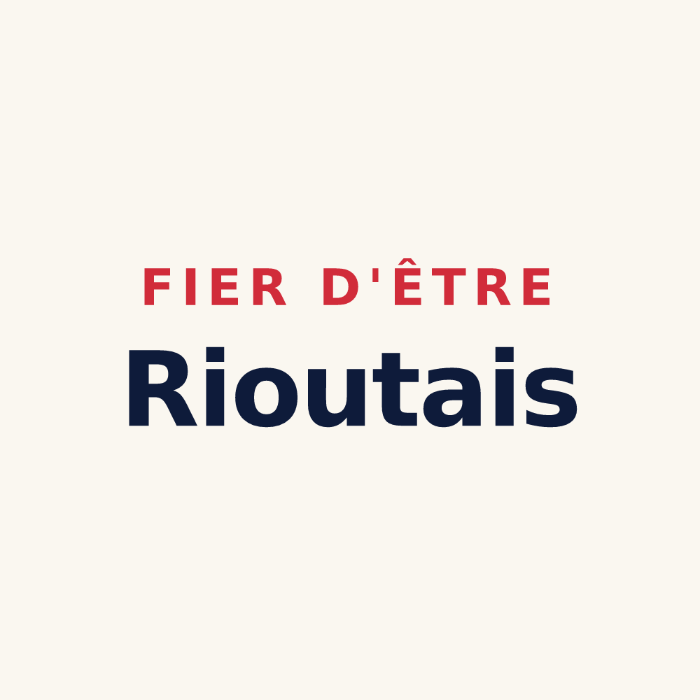 Tasse « Fier d'être Rioutais » — design pour Rioux