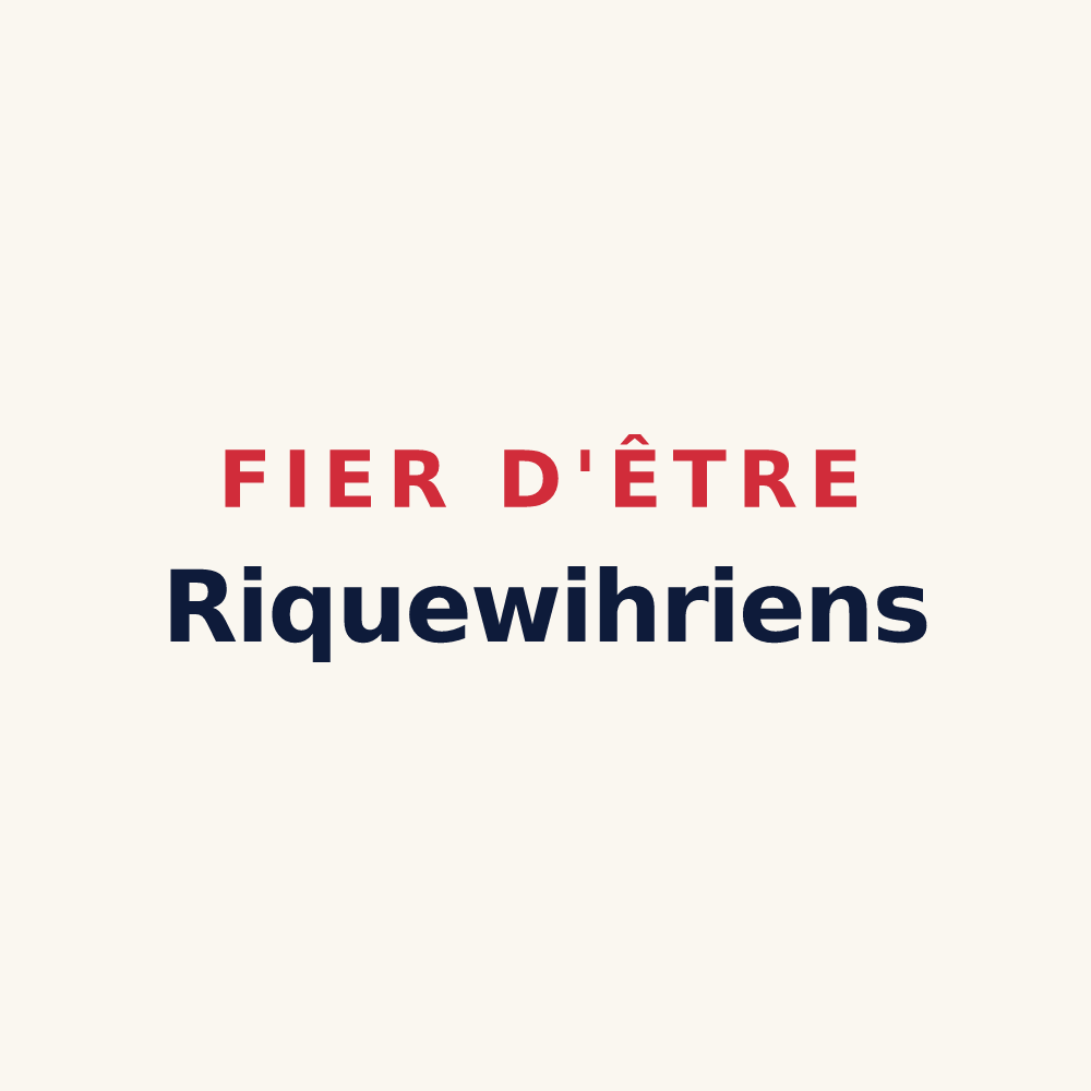 Tasse « Fier d'être Riquewihriens » — design pour Riquewihr