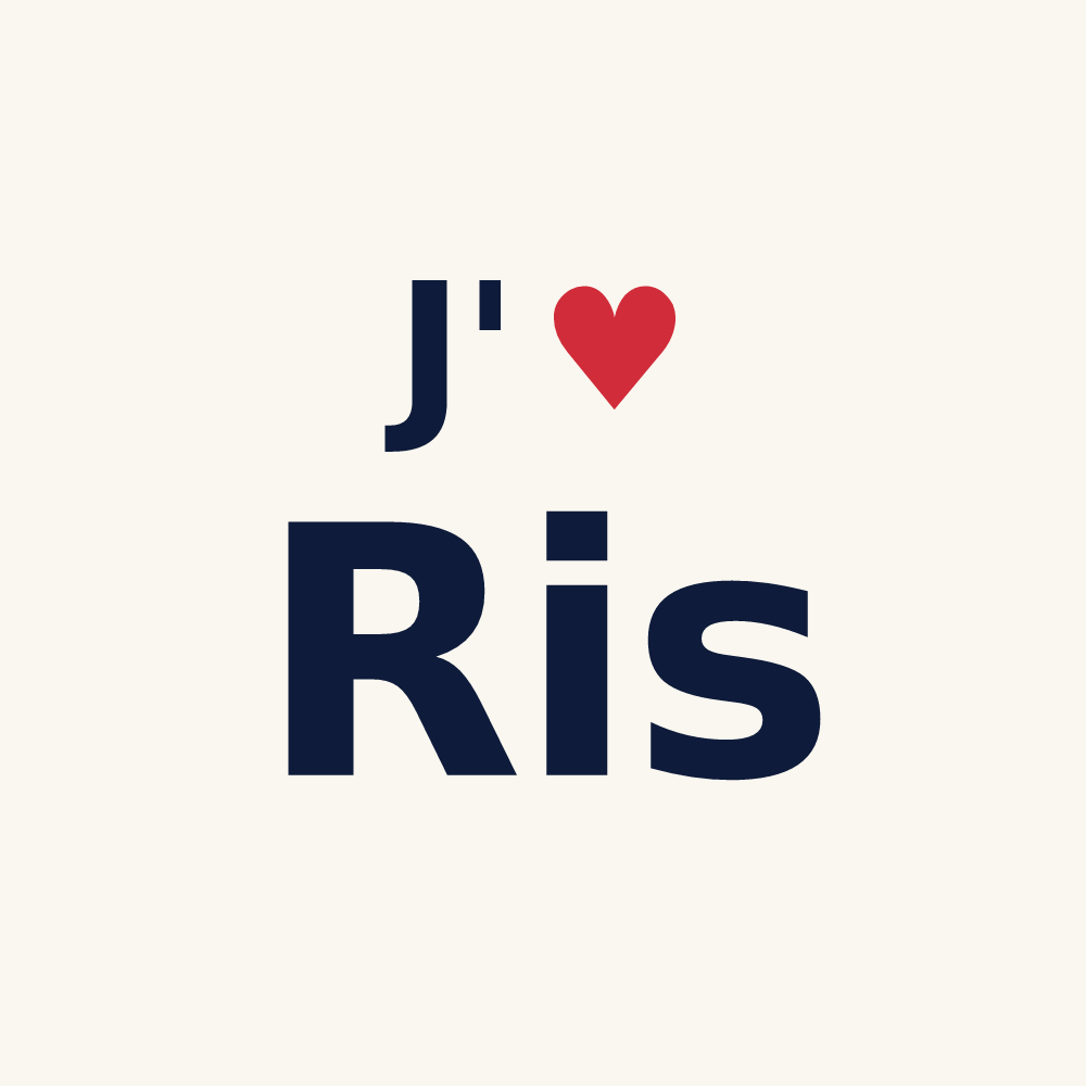 Tasse personnalisée Ris — design J'aime Ris