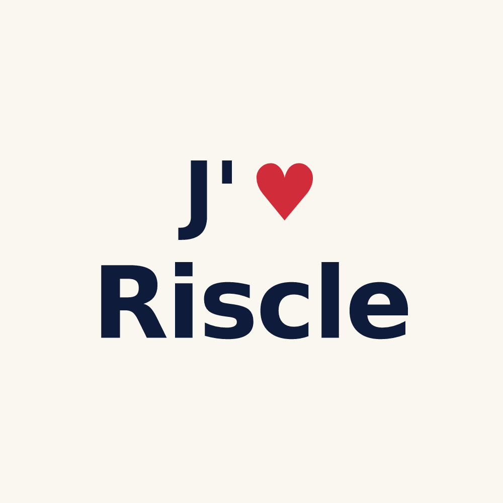 Tasse personnalisée Riscle — design J'aime Riscle