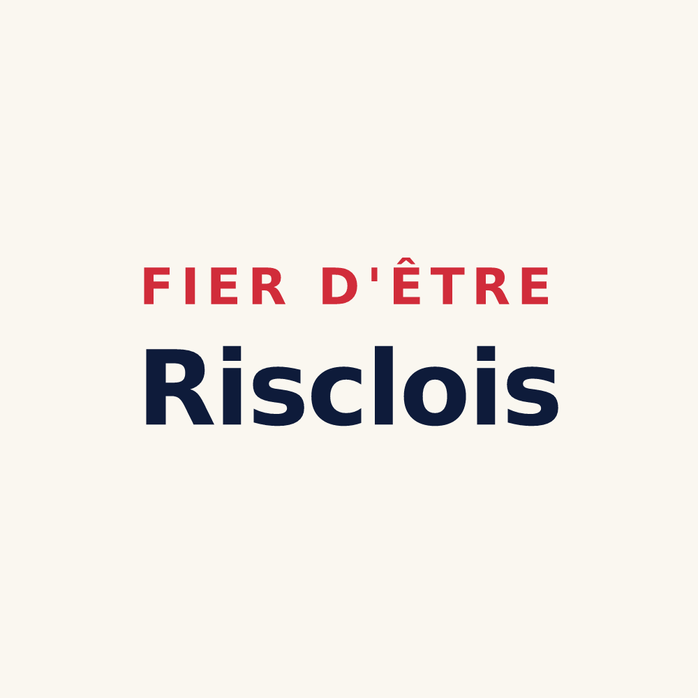 Tasse « Fier d'être Risclois » — design pour Riscle