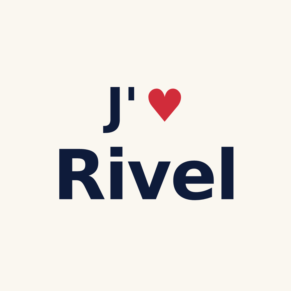 Tasse personnalisée Rivel — design J'aime Rivel
