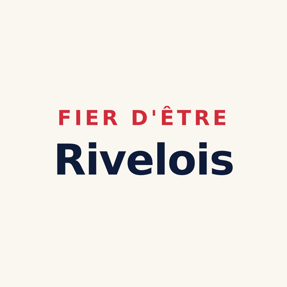 Tasse « Fier d'être Rivelois » — design pour Rivel