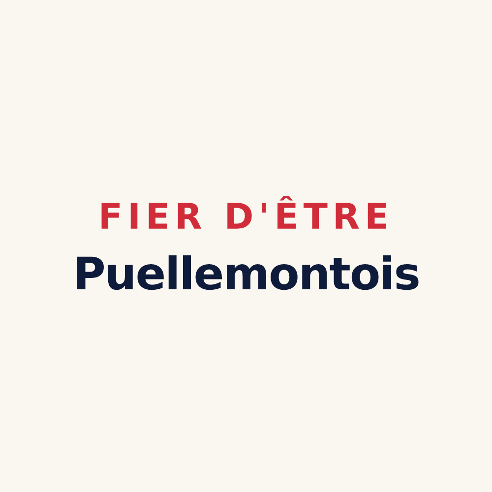 Tasse « Fier d'être Puellemontois » — design pour Rives Dervoises