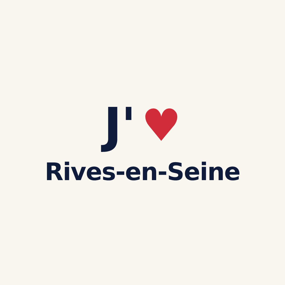 Tasse personnalisée Rives-en-Seine — design J'aime Rives-en-Seine