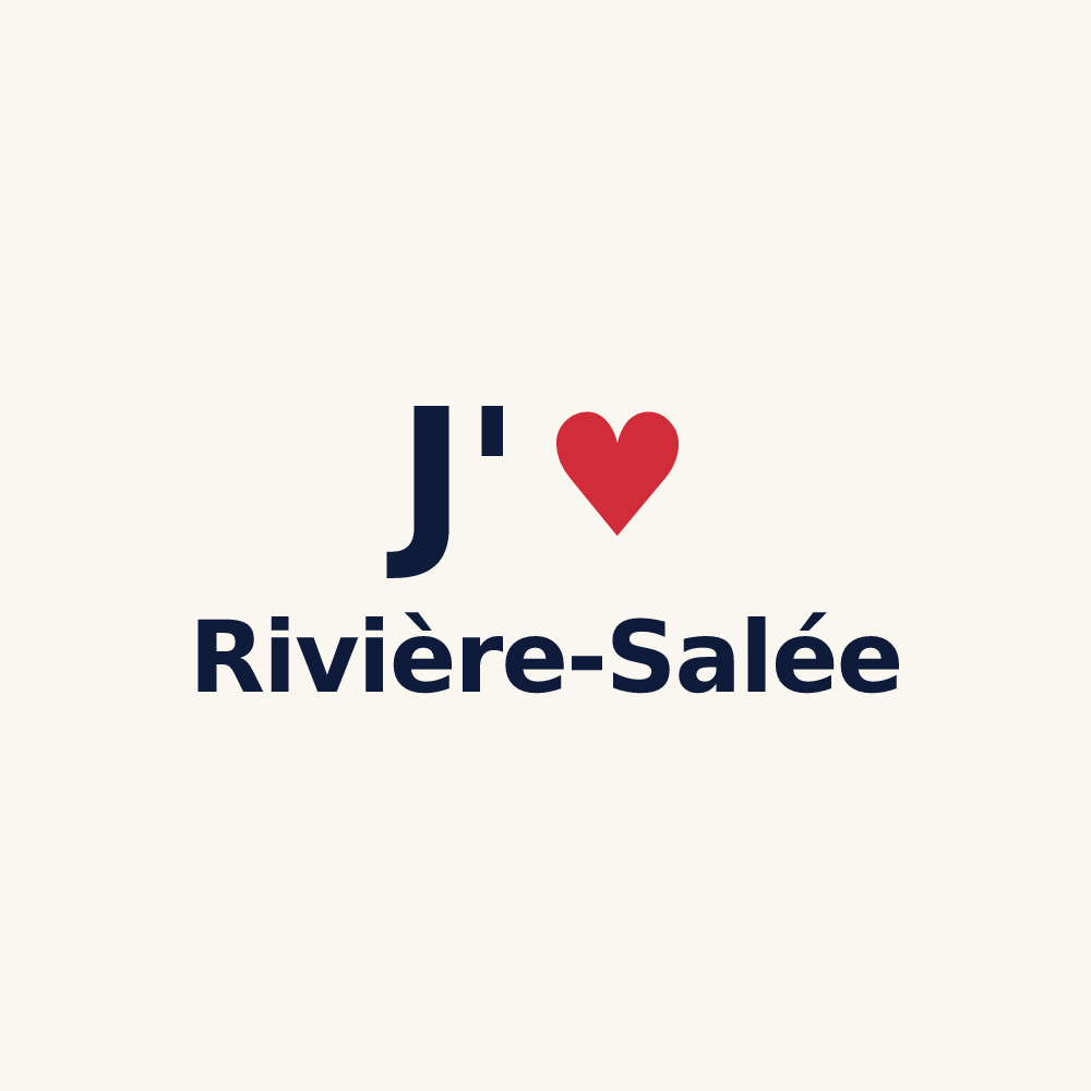 Tasse personnalisée Rivière-Salée — design J'aime Rivière-Salée