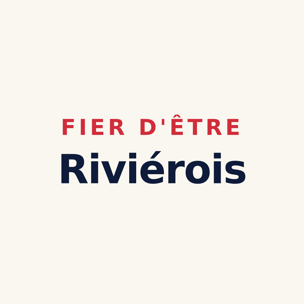 Tasse « Fier d'être Riviérois » — design pour Rivières