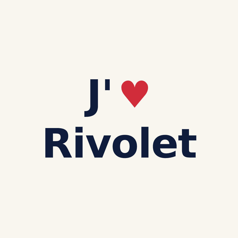 Tasse personnalisée Rivolet — design J'aime Rivolet