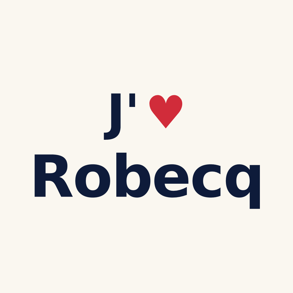 Tasse personnalisée Robecq — design J'aime Robecq