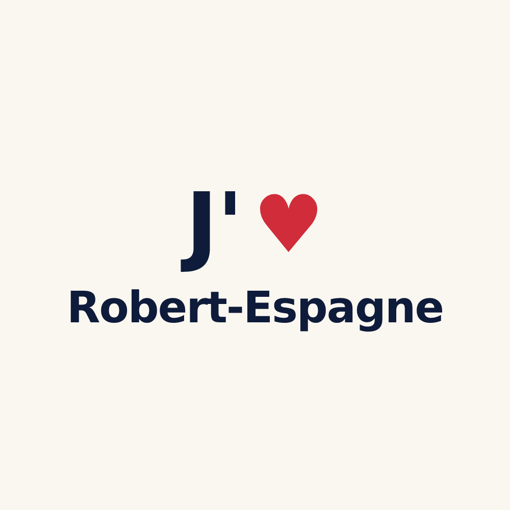 Tasse personnalisée Robert-Espagne — design J'aime Robert-Espagne