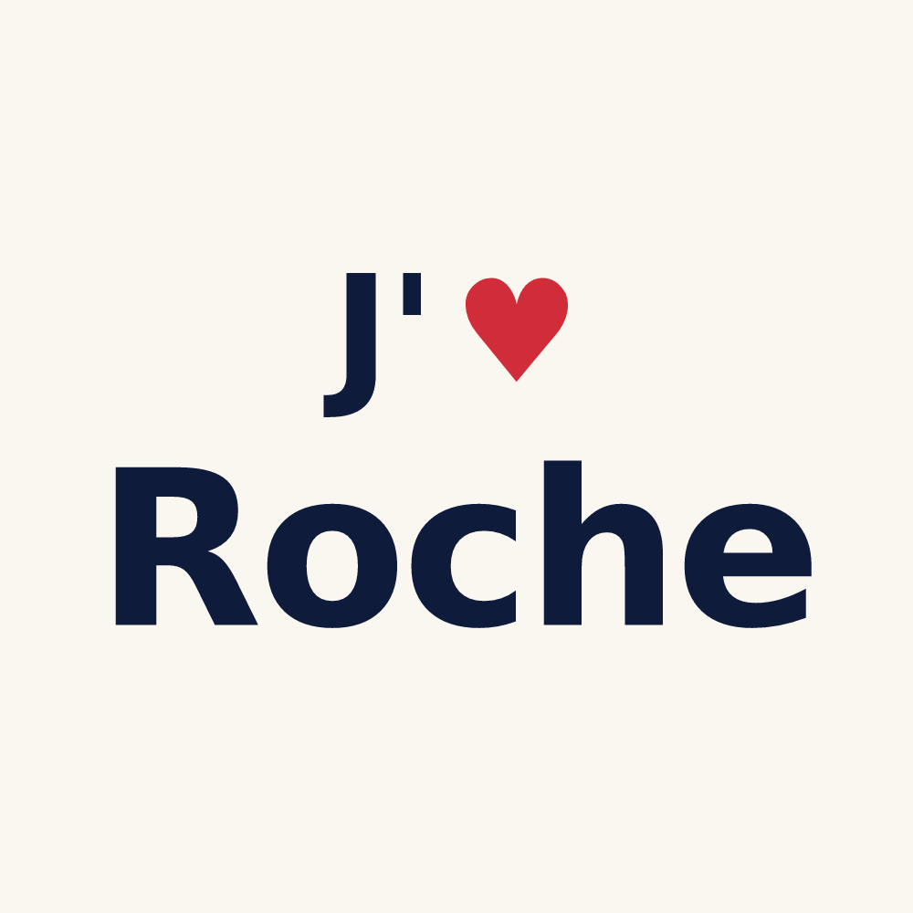 Tasse personnalisée Roche — design J'aime Roche