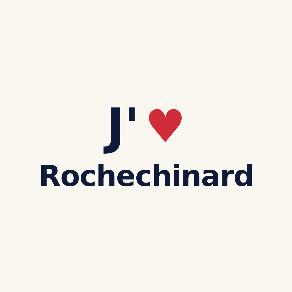 Tasse personnalisée Rochechinard — design J'aime Rochechinard