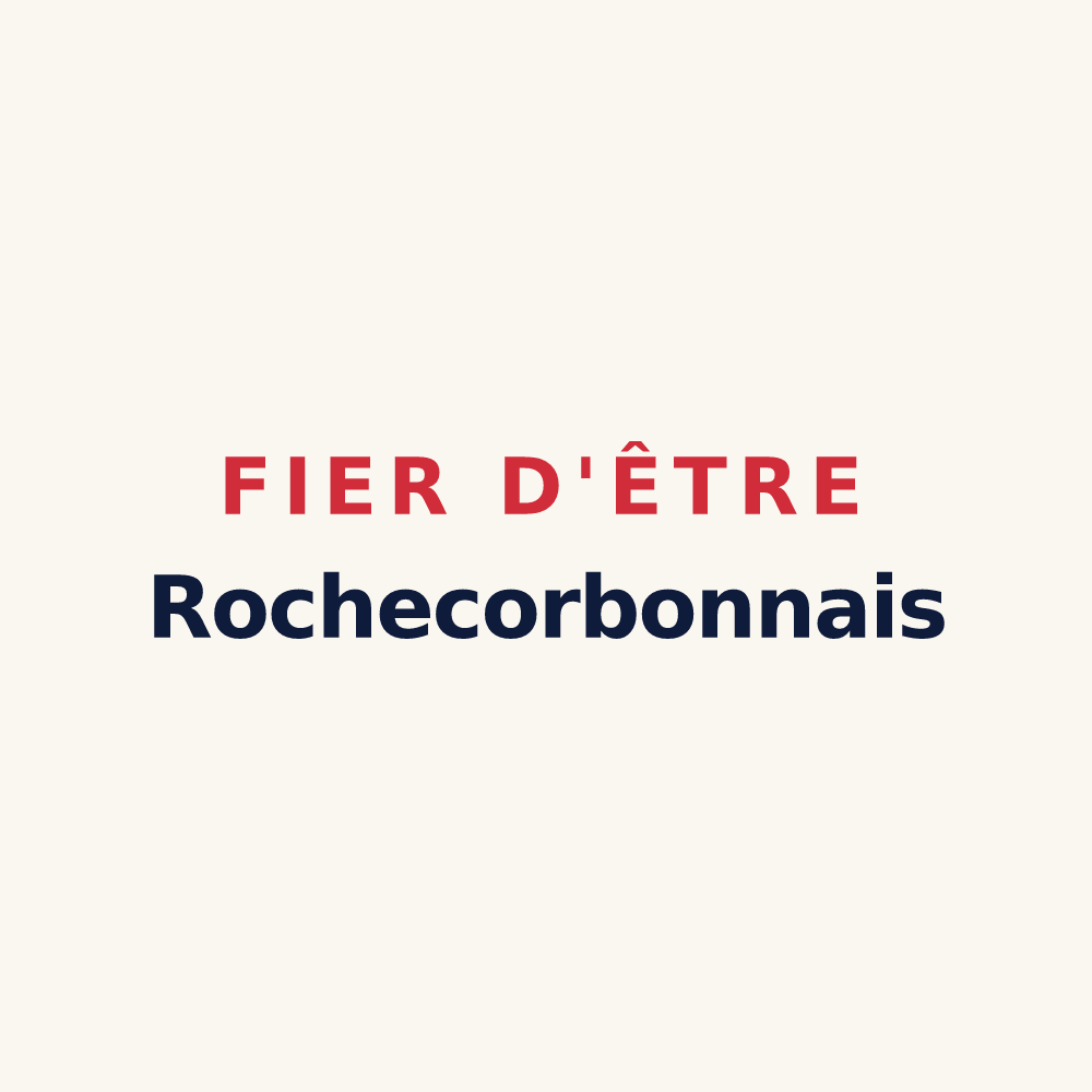 Tasse « Fier d'être Rochecorbonnais » — design pour Rochecorbon