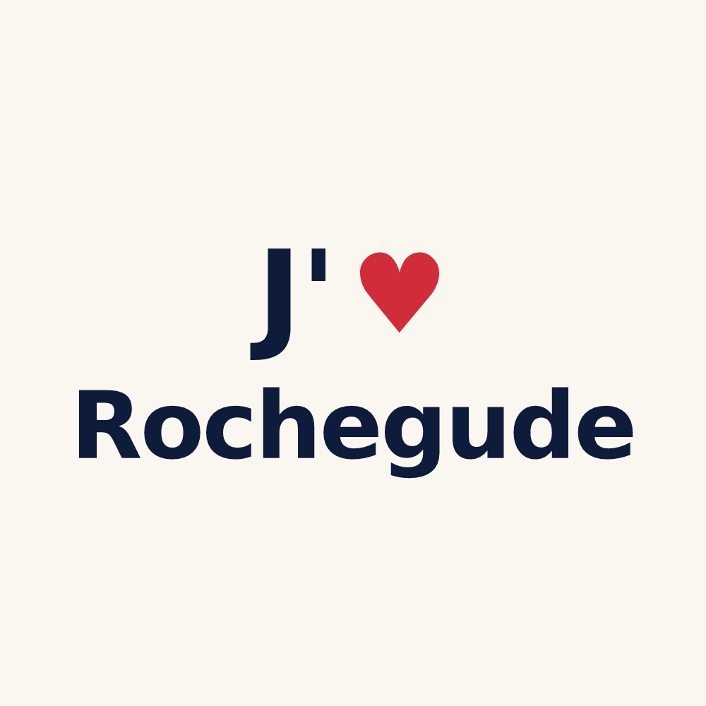 Tasse personnalisée Rochegude — design J'aime Rochegude