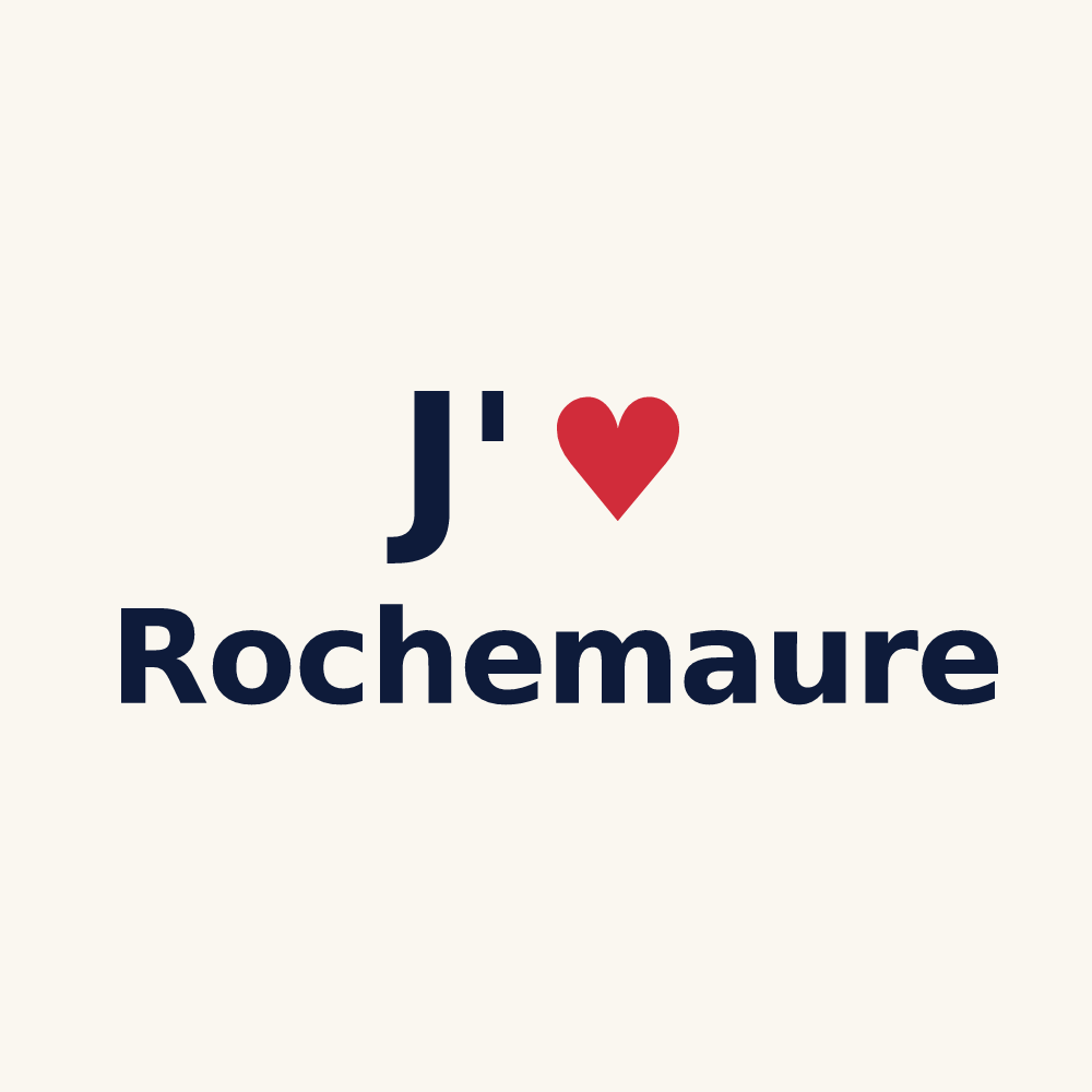 Tasse personnalisée Rochemaure — design J'aime Rochemaure