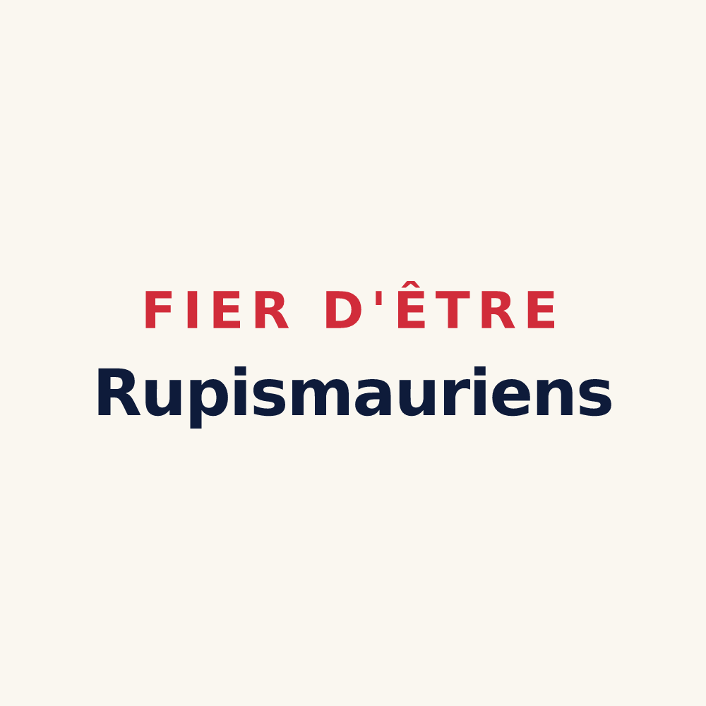 Tasse « Fier d'être Rupismauriens » — design pour Rochemaure