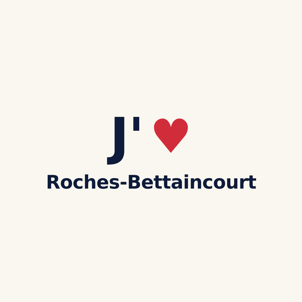 Tasse personnalisée Roches-Bettaincourt — design J'aime Roches-Bettaincourt