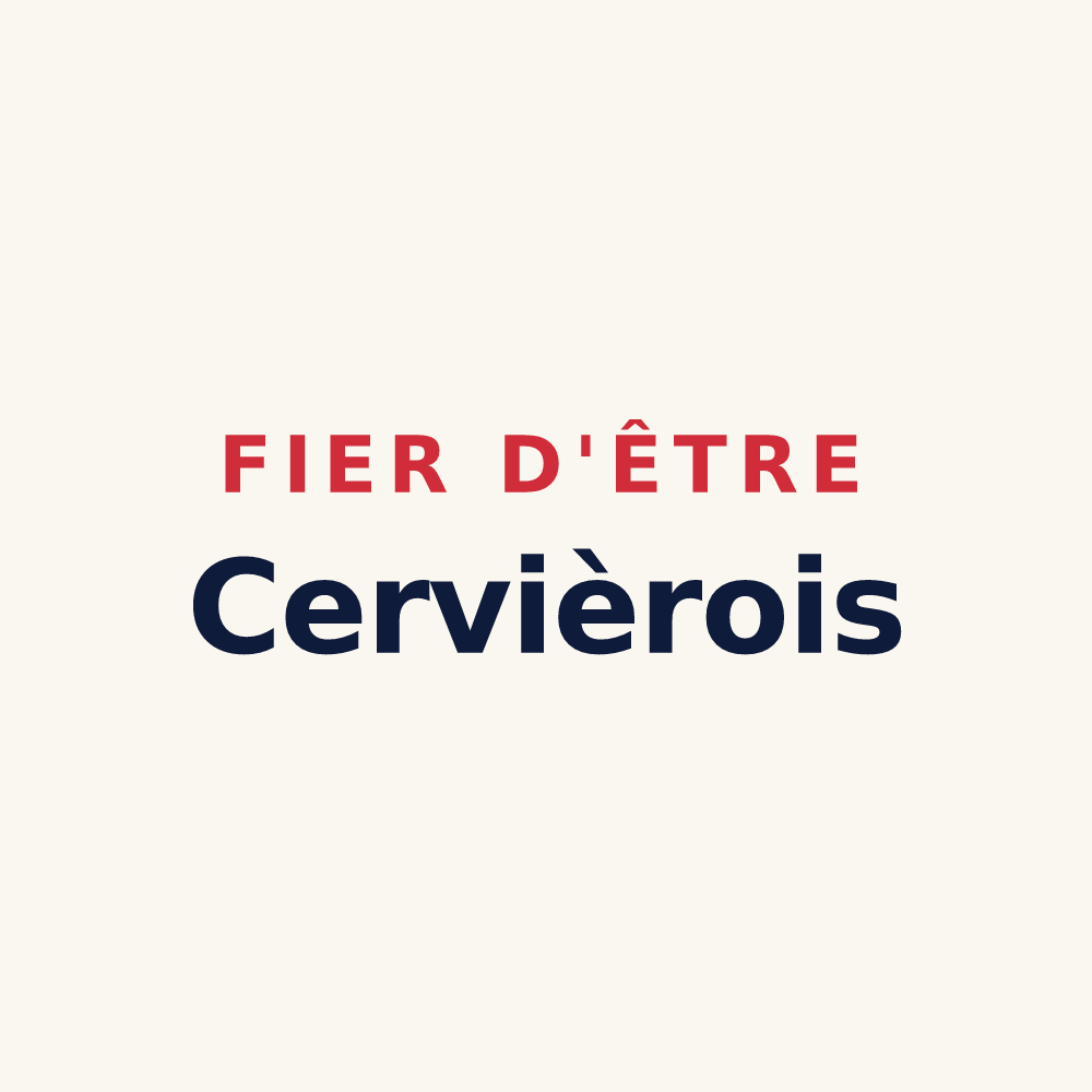 Tasse « Fier d'être Cervièrois » — design pour Rocheservière