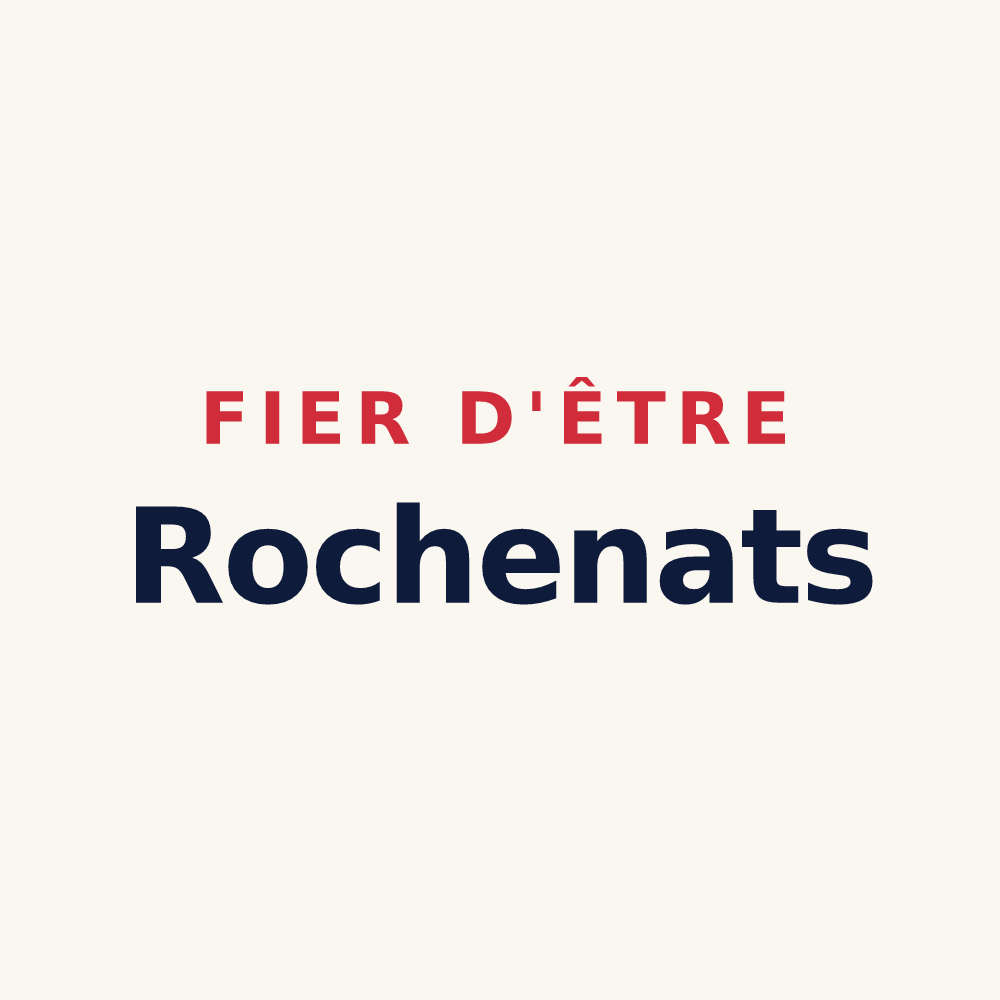 Tasse « Fier d'être Rochenats » — design pour Rochesson