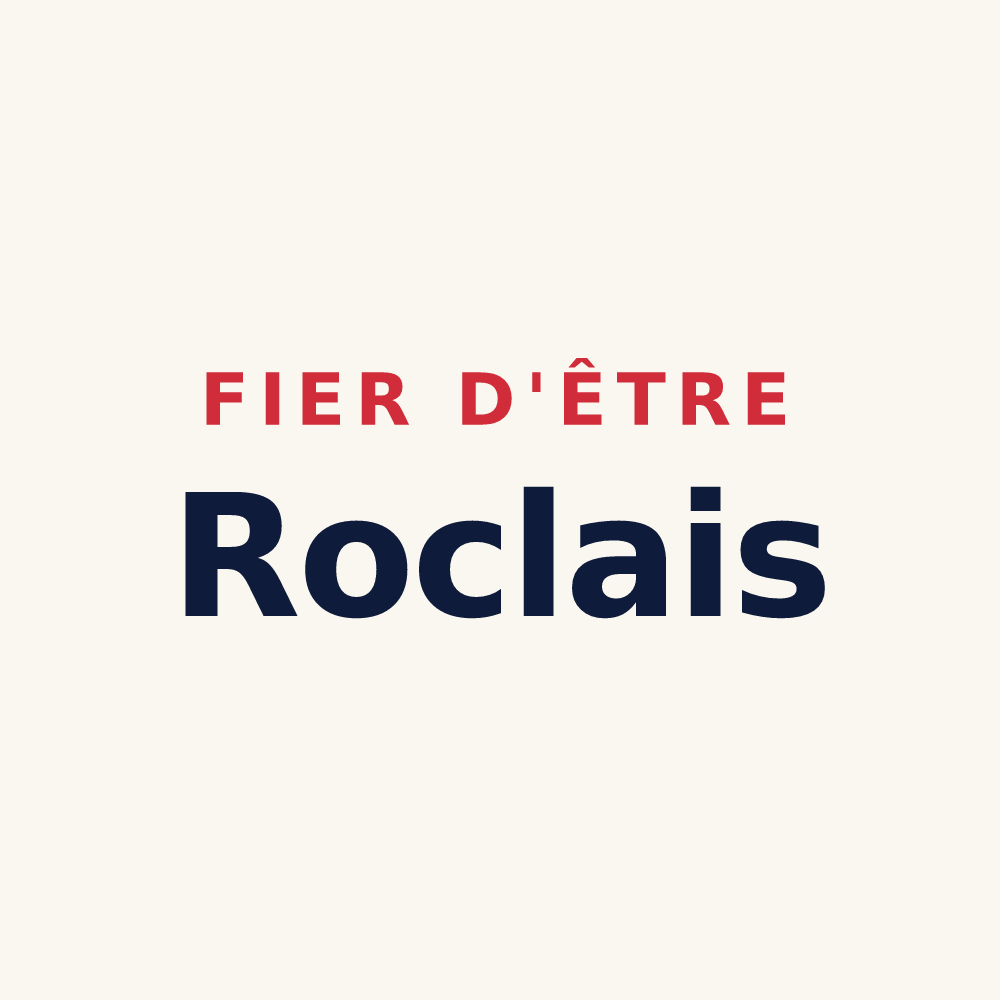 Tasse « Fier d'être Roclais » — design pour Rocles