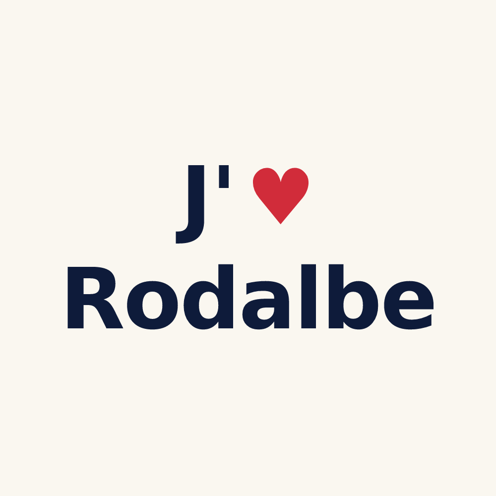 Tasse personnalisée Rodalbe — design J'aime Rodalbe