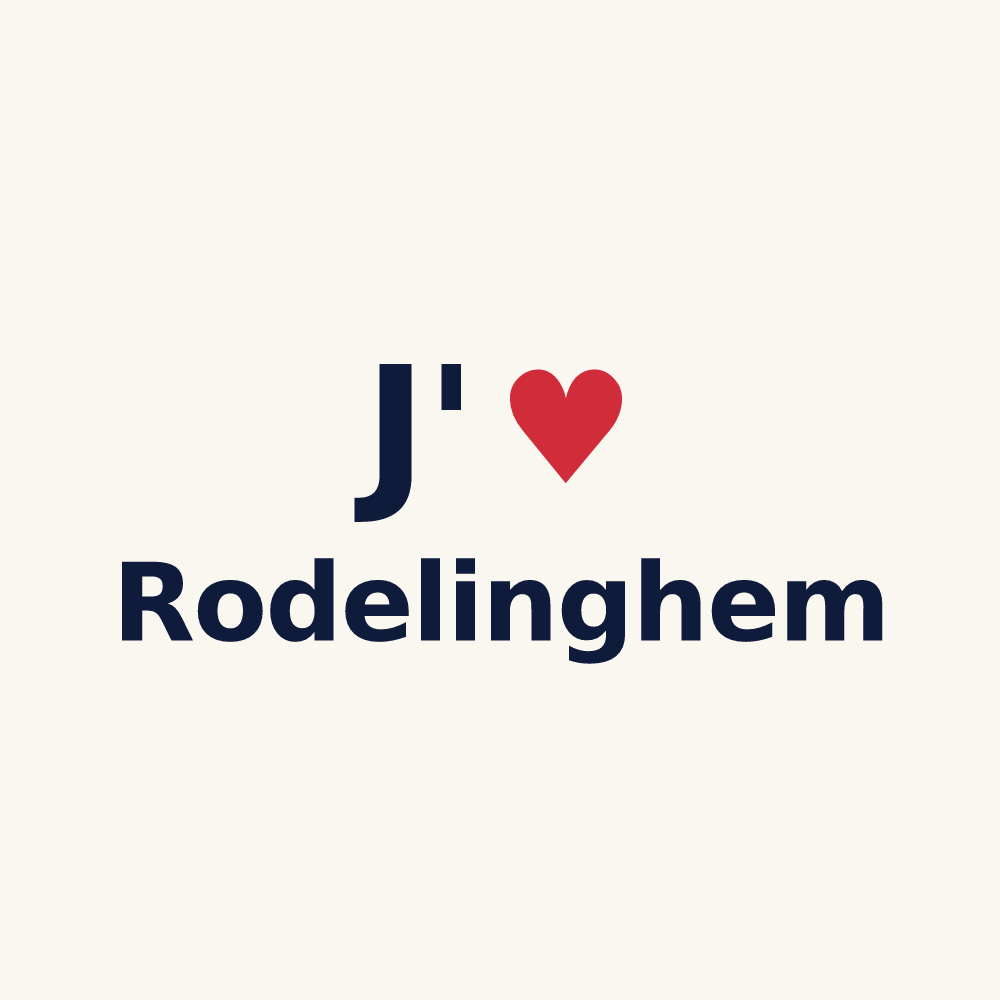 Tasse personnalisée Rodelinghem — design J'aime Rodelinghem