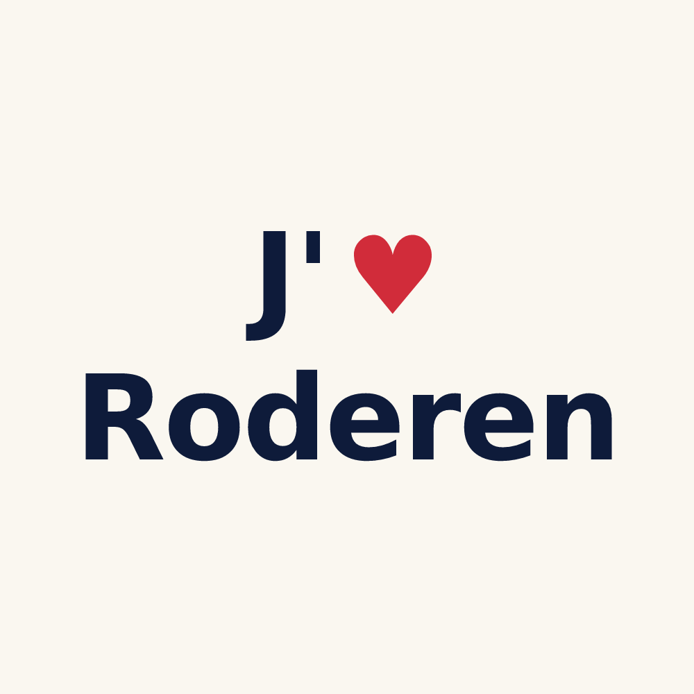 Tasse personnalisée Roderen — design J'aime Roderen