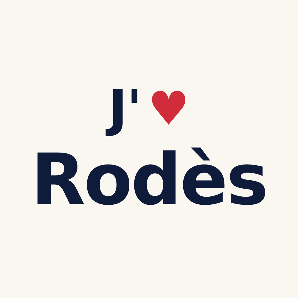 Tasse personnalisée Rodès — design J'aime Rodès