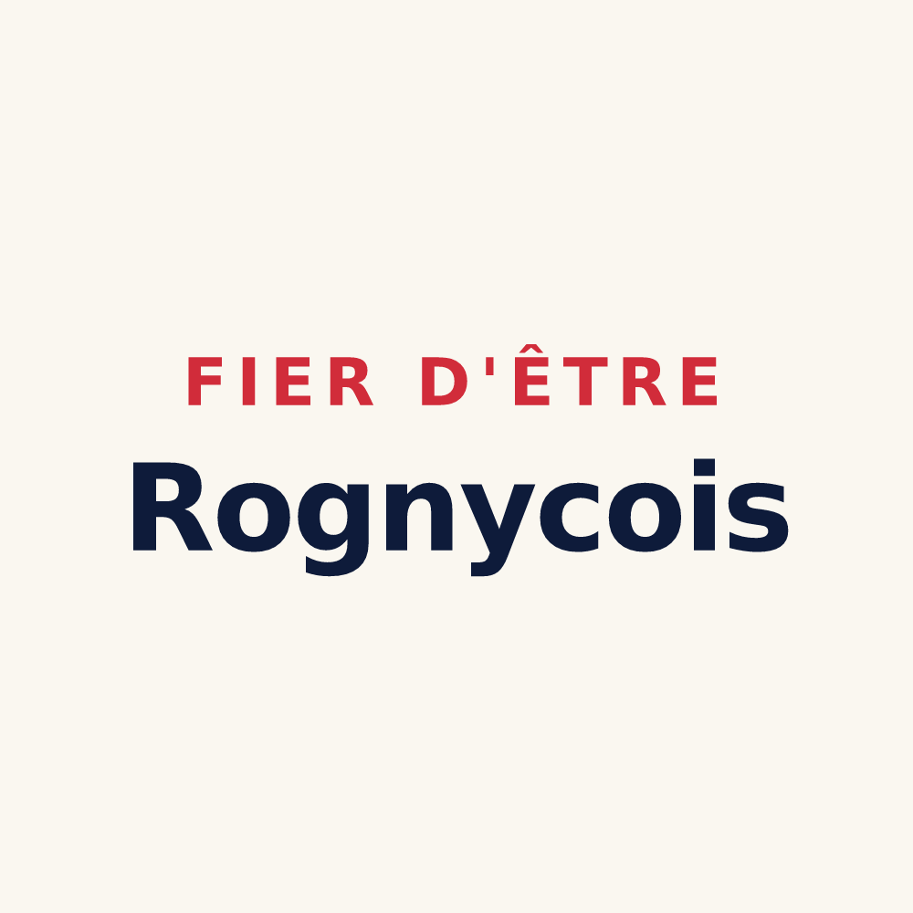 Tasse « Fier d'être Rognycois » — design pour Rogny-les-Sept-Écluses