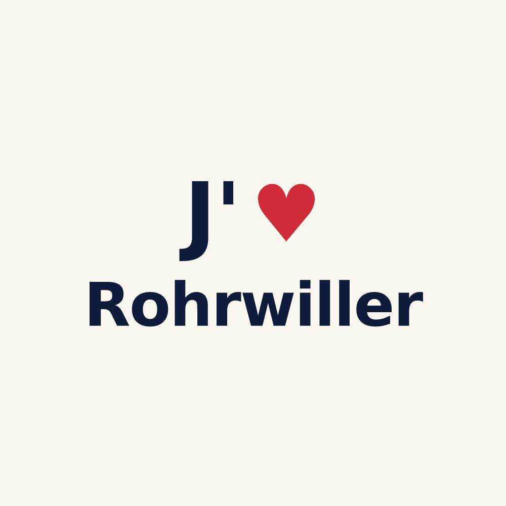 Tasse personnalisée Rohrwiller — design J'aime Rohrwiller