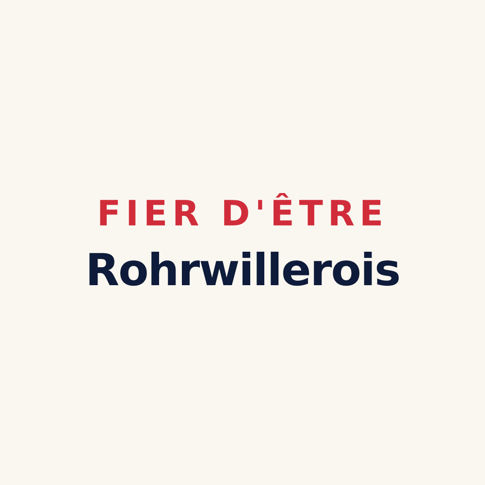 Tasse « Fier d'être Rohrwillerois » — design pour Rohrwiller