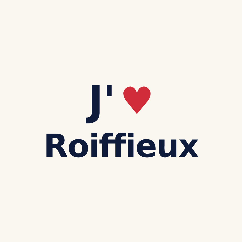 Tasse personnalisée Roiffieux — design J'aime Roiffieux