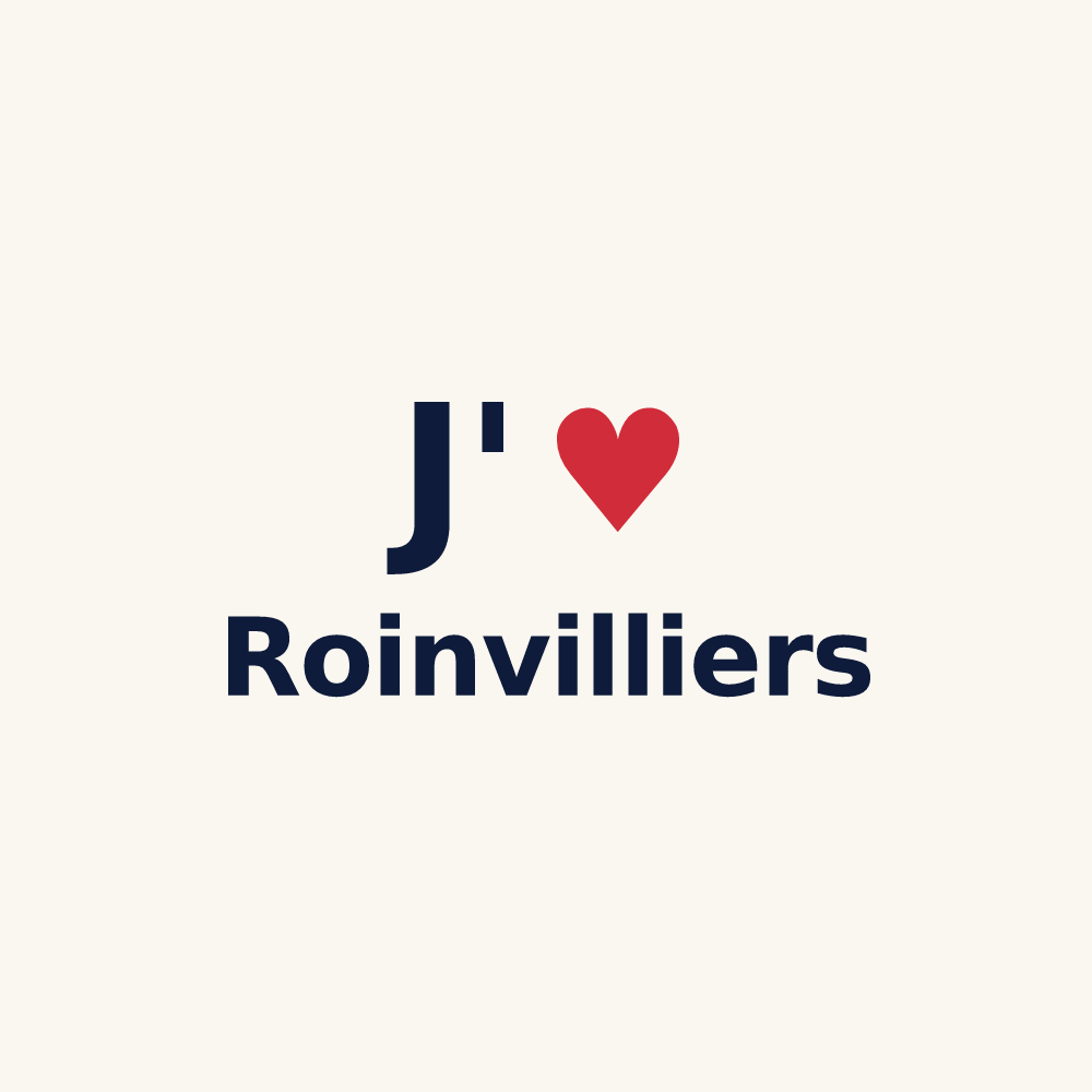 Tasse personnalisée Roinvilliers — design J'aime Roinvilliers