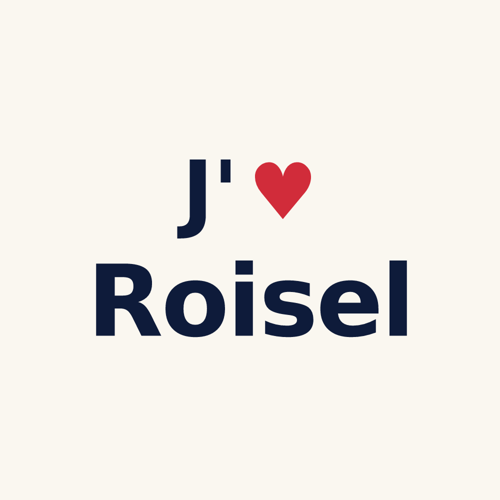 Tasse personnalisée Roisel — design J'aime Roisel