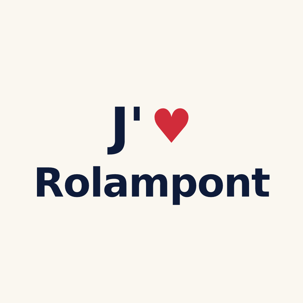 Tasse personnalisée Rolampont — design J'aime Rolampont
