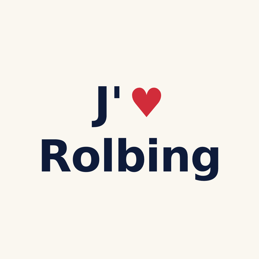 Tasse personnalisée Rolbing — design J'aime Rolbing