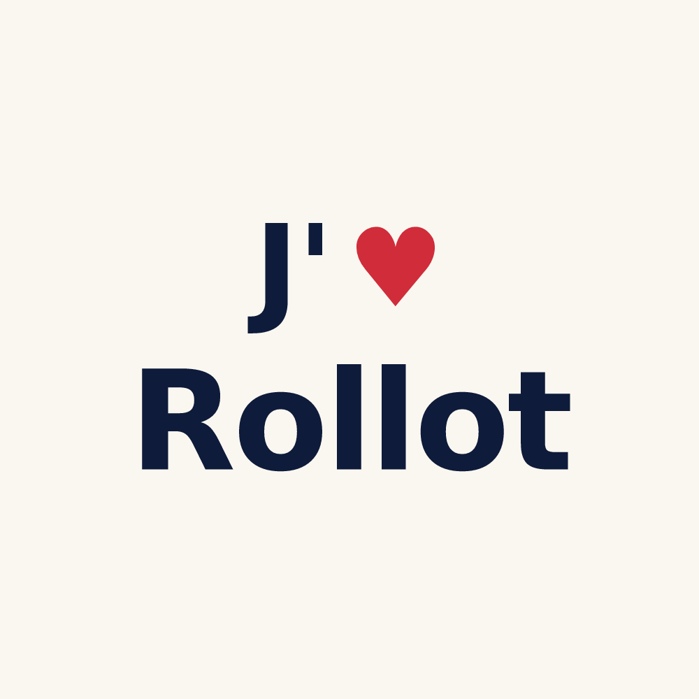 Tasse personnalisée Rollot — design J'aime Rollot
