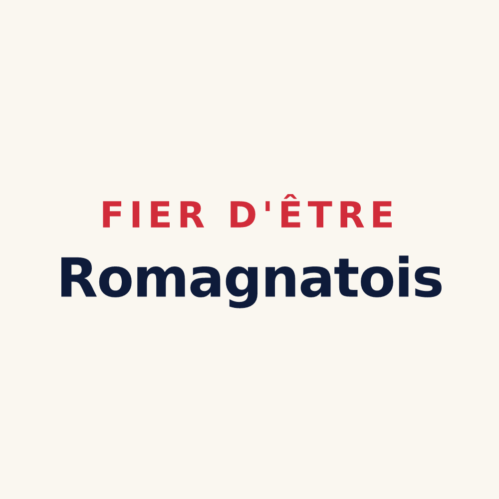 Tasse « Fier d'être Romagnatois » — design pour Romagnat