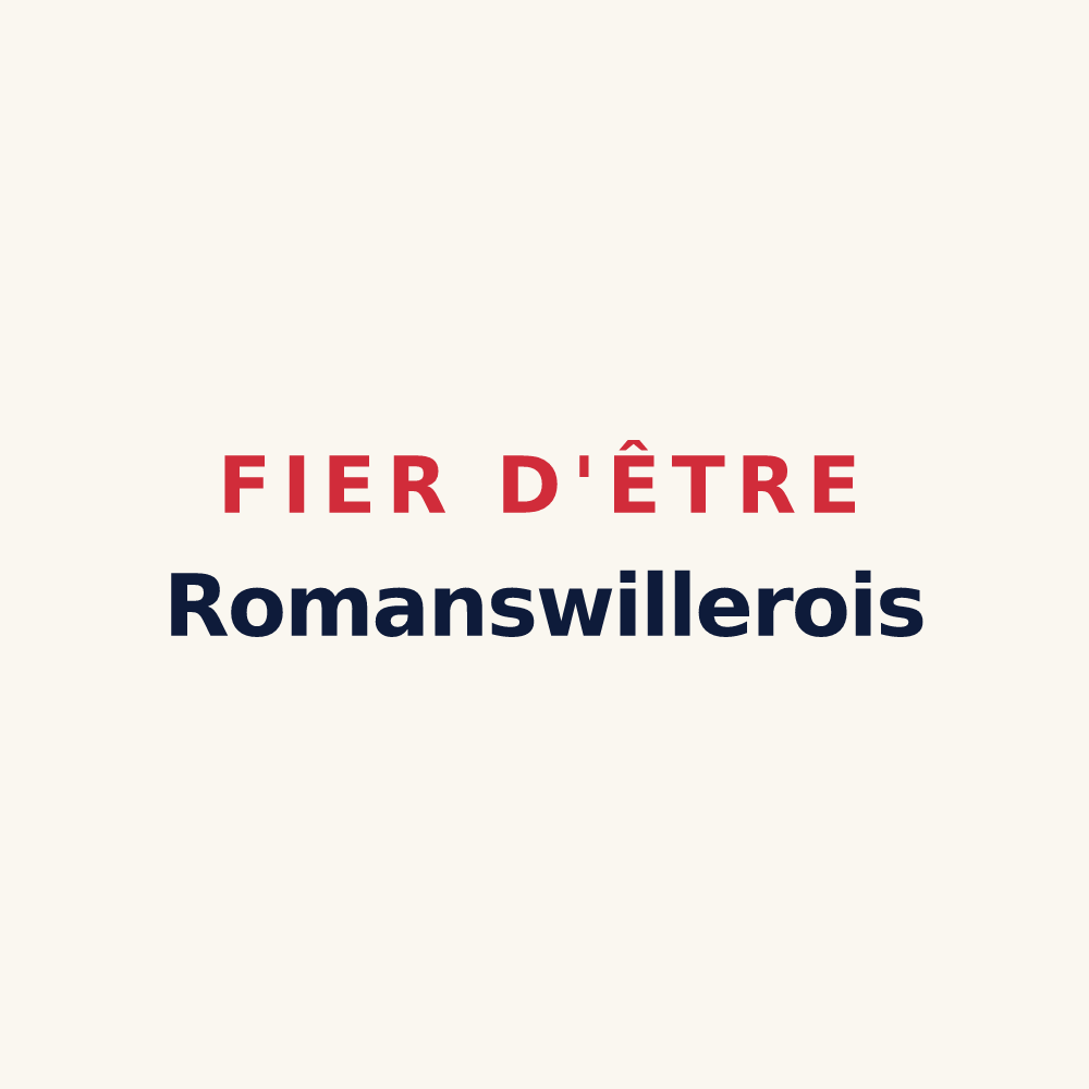 Tasse « Fier d'être Romanswillerois » — design pour Romanswiller
