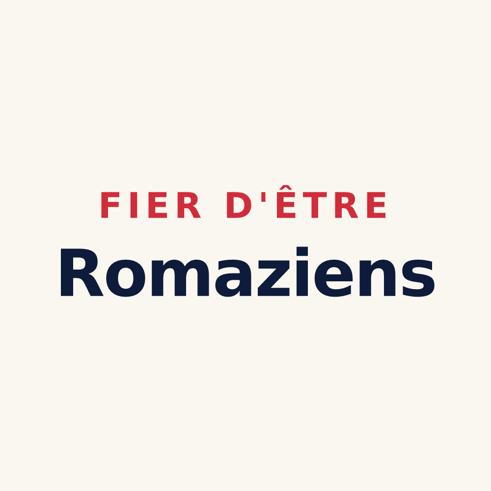 Tasse « Fier d'être Romaziens » — design pour Romazières