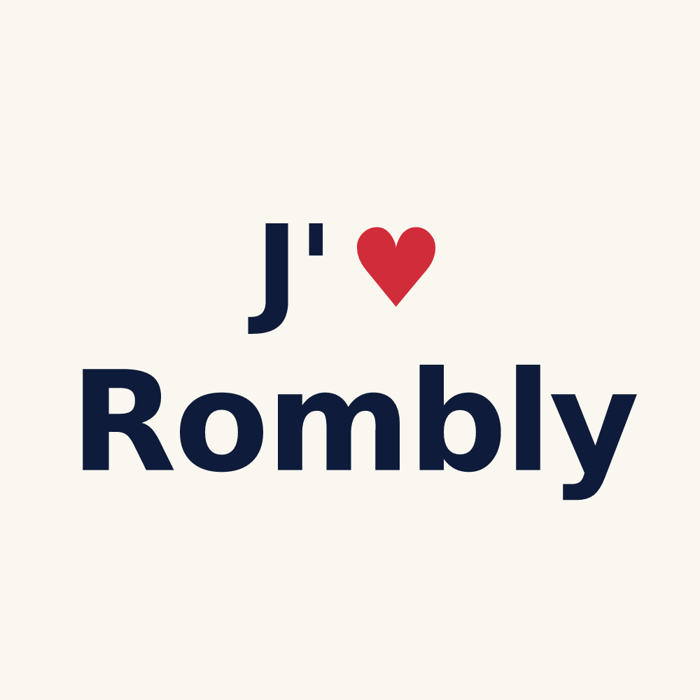Tasse personnalisée Rombly — design « J'aime Rombly » imprimé sur la tasse