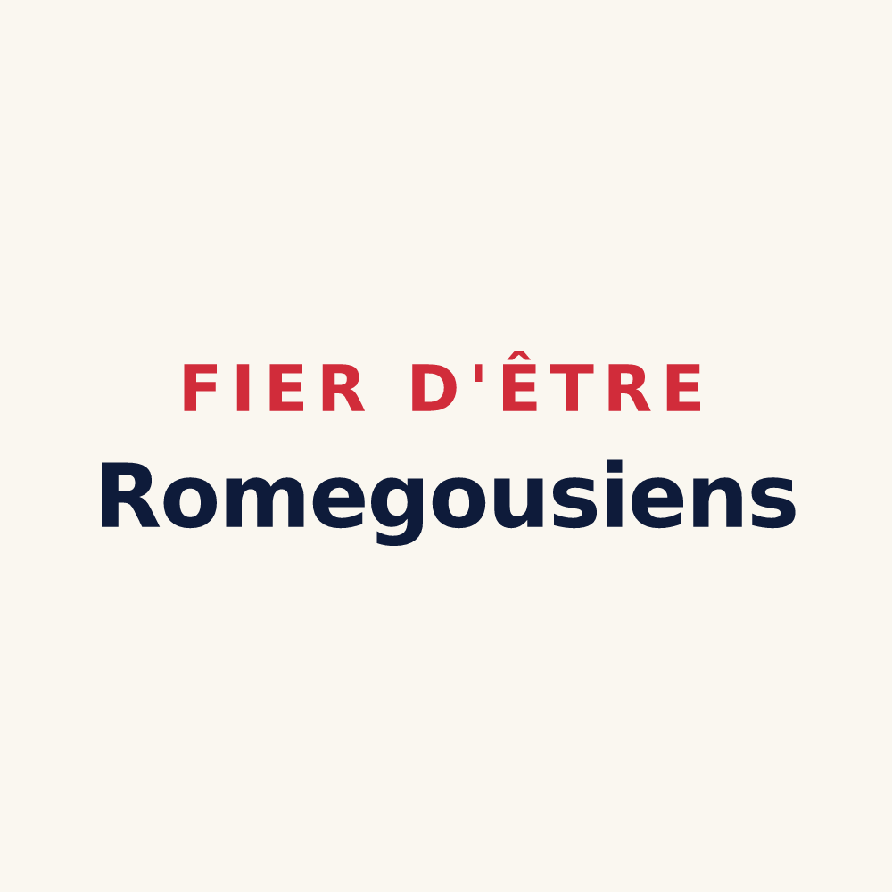 Tasse « Fier d'être Romegousiens » — design pour Romegoux