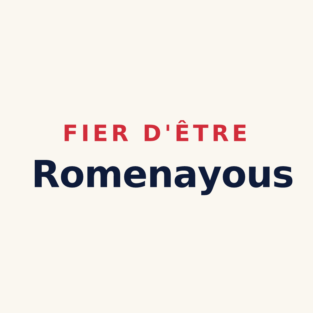Tasse « Fier d'être Romenayous » — design pour Romenay