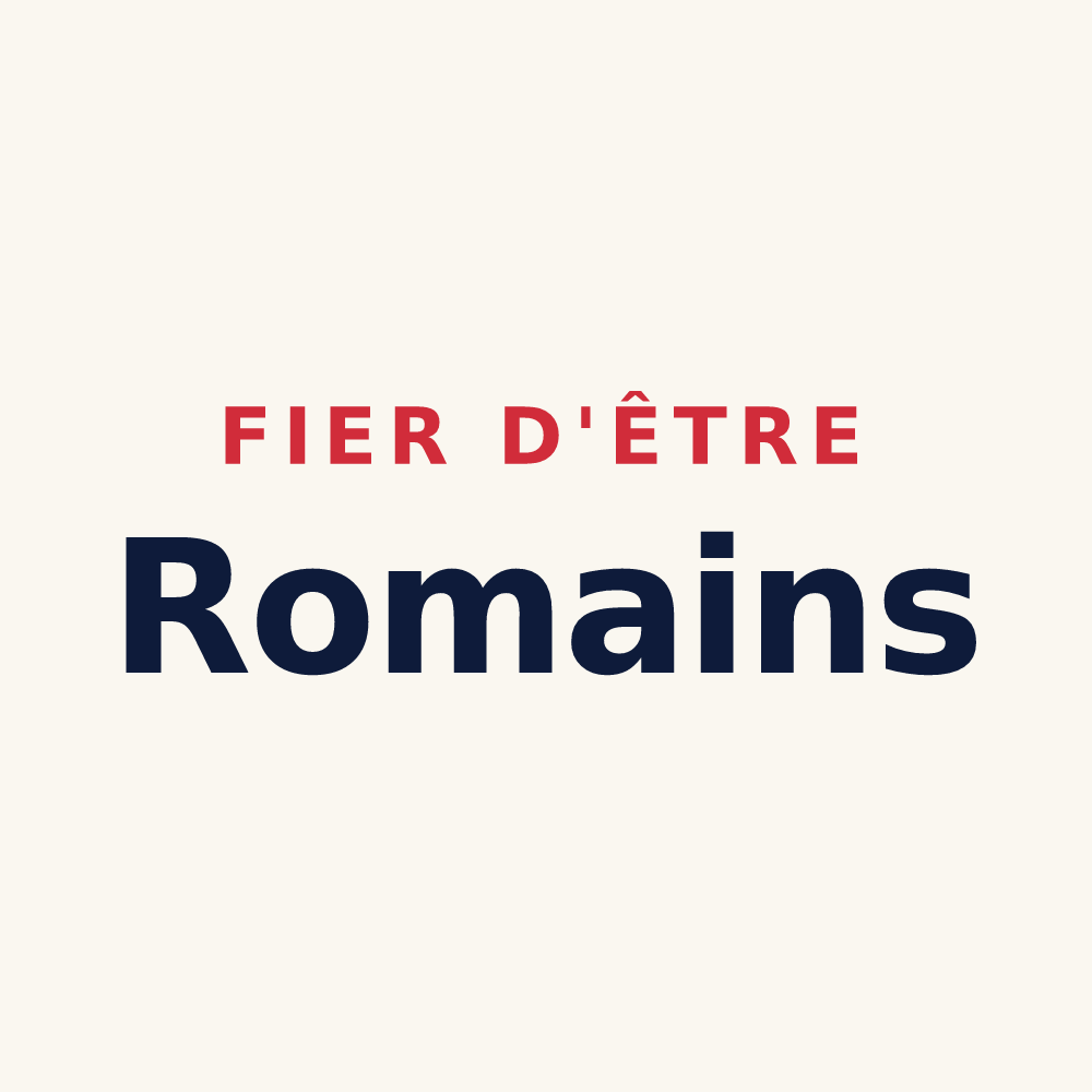 Tasse « Fier d'être Romains » — design pour Romery