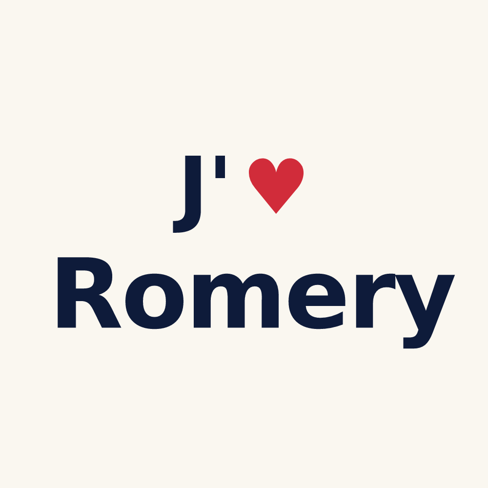 Tasse personnalisée Romery — design J'aime Romery